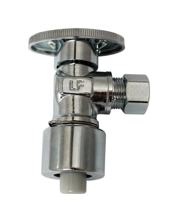 Plumb Pak 1/2 in. Compression X 3/8 in. Compression Brass Angle Valve