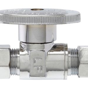 Plumb Pak 3/8 in. Compression X 3/8 in. Compression Brass Straight Valve