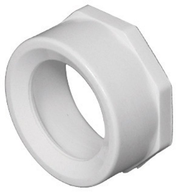 Charlotte Pipe Schedule 40 1-1/2 in. Spigot X 1-1/4 in. D Hub PVC Flush Bushing