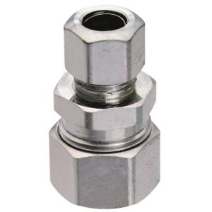 Plumb Pak 5/8 in. Compression X 3/8 in. D Compression Brass Straight Connector