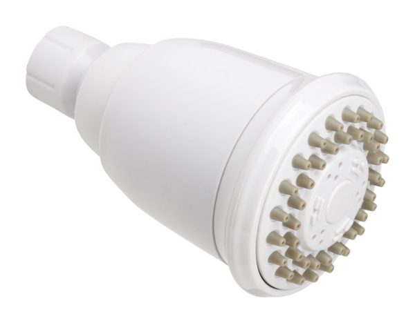 Keeney White Plastic 3 settings Showerhead 1.8 gpm