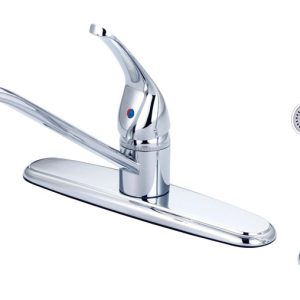 Keeney Belanger One Handle Chrome Kitchen Faucet Side Sprayer Included