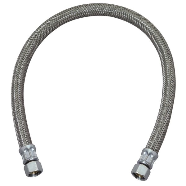 BrassCraft 3/8 in. Compression X 3/8 in. D Compression 20 in. Polymer Faucet Supply Line