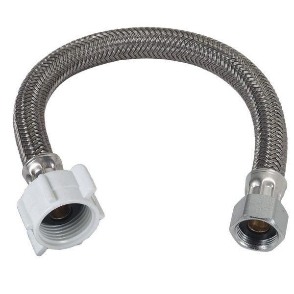 BrassCraft Plumb Shop 1/2 in. Ballcock X 7/8 in. D Ballcock 12 in. PVC Toilet Supply Line
