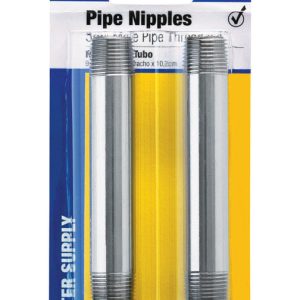 BrassCraft 3/8 in. MIP X 3/8 in. D MIP Brass Pipe Nipple 4 in. L