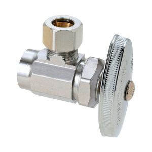 BrassCraft Plumb Shop 1/2 in. Sweat X 3/8 in. Compression Brass Angle Valve