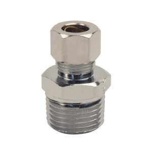 BrassCraft Plumb Shop 3/8 in. Compression X 1/2 in. D MIP Brass Adapter