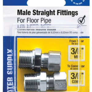 BrassCraft Plumb Shop 3/8 in. MIP X 3/8 in. D Compression Brass Male Straight Fitting