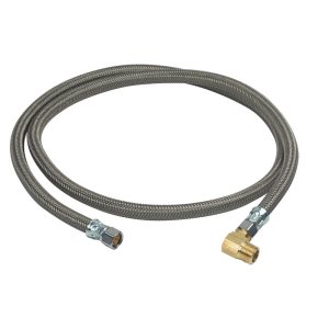 BrassCraft Speedi Plumb Plus 1/2 in. FIP X 3/8 in. D Compression 60 ft. Steel Dishwasher Supply Line