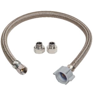 BrassCraft Speedi Plumb Plus 3/8 in. Compression X 1/2 in. D FIP 12 in. Brass Faucet Supply Line