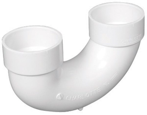 Charlotte Pipe Schedule 40 1-1/2 in. Hub X 1-1/2 in. D Hub PVC U-Bend