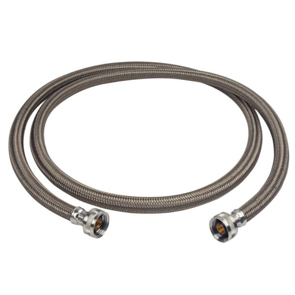 BrassCraft Speedi Plumb Plus 3/4 in. FHT X 3/4 in. D FHT 72 ft. Polymer Washing Machine Supply Line