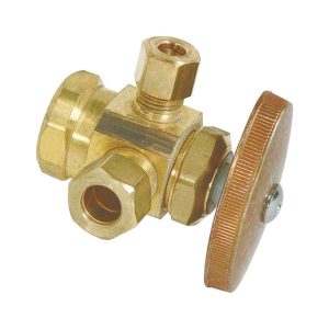 BrassCraft 1/2 in. FIP X 3/8 in. Compression Brass Outlet Valve