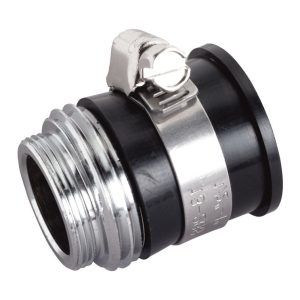 BrassCraft Dual Thread 9/16 in. ID x 3/4 in. Male x 55/64 in.-27 Chrome Aerator Adapter