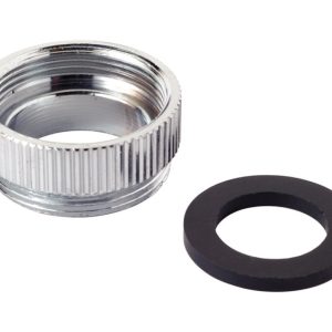 BrassCraft Dual Thread 13/16 in.-24F x 55/64 in.-27M Chrome Aerator Adapter
