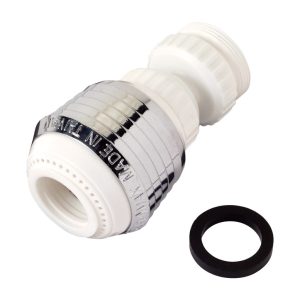 BrassCraft Dual Thread 15/16 in.- 27M x 55/64 in.-27F Chrome Swivel Sprayrator
