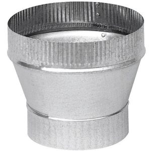 Imperial 3 in. D X 4 in. D Galvanized Steel Furnace Pipe Increaser