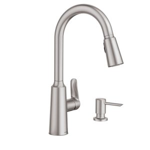 Moen Edwyn One Handle Stainless Steel Pull-Down Kitchen Faucet