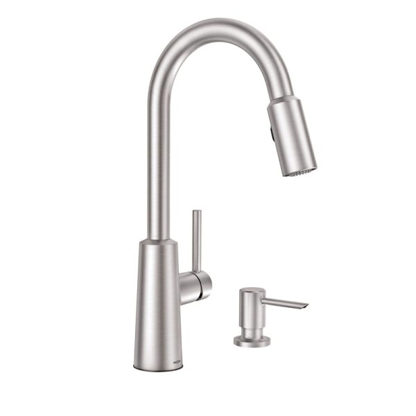 Moen Nori One Handle Stainless Steel Pull-Down Kitchen Faucet