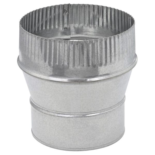 Imperial 5 in. D X 6 in. D Galvanized Steel Furnace Pipe Reducer