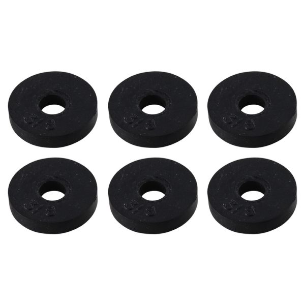 LDR 3/8R in. D Rubber Flat Bibb Washer 6 pk