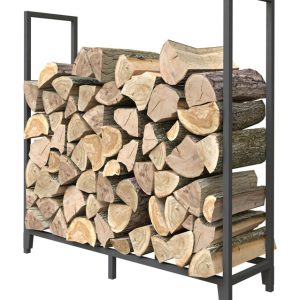 Panacea Black Powder Coated Steel Log Rack