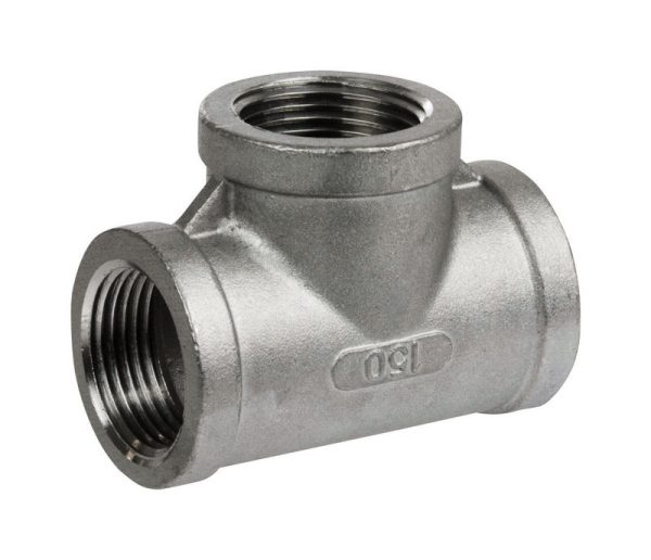 Smith-Cooper 1-1/2 in. FPT X 1-1/2 in. D FPT Stainless Steel Tee