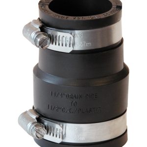 Fernco Schedule 40 1-1/2 in. Hub each X 1-1/4 in. D Hub PVC Flexible Coupling 1 pk