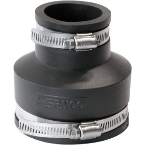 Fernco Schedule 40 3 in. Hub each X 1-1/2 in. D Hub PVC Flexible Coupling 1 pk