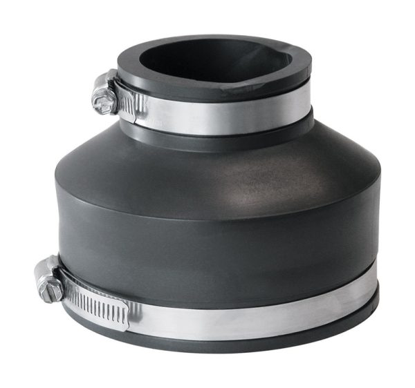 Fernco Schedule 40 4 in. Hub X 2 in. D Hub PVC Flexible Coupling