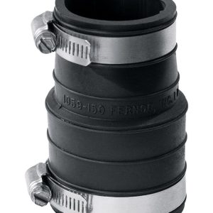 Fernco Schedule 40 1-1/2 in. Socket X 1-1/2 in. D Socket PVC Flexible Coupling 1 pk