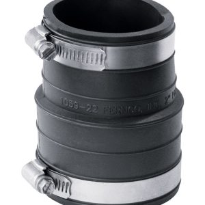 Fernco Schedule 40 2 in. Socket X 2 in. D Socket PVC Flexible Coupling 1 pk