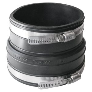 Fernco Schedule 40 4 in. Socket X 4 in. D Socket PVC Flexible Coupling