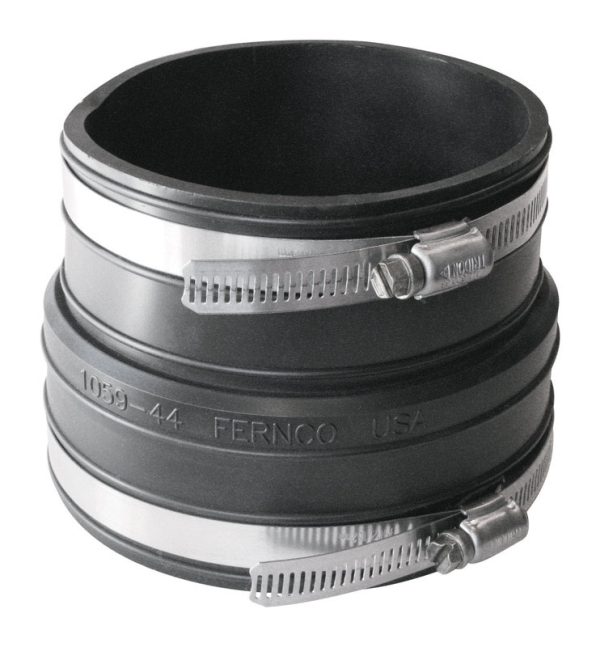 Fernco Schedule 40 4 in. Socket X 4 in. D Socket PVC Flexible Coupling