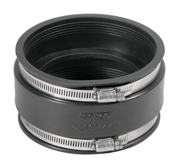 Fernco Schedule 40 4 in. Hub X 4 in. D PVC Flexible Coupling