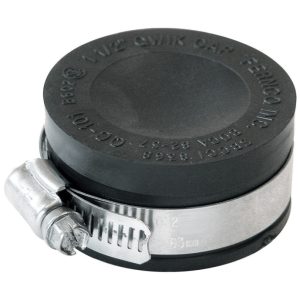 Fernco Schedule 40 1-1/2 in. Hub Hub PVC Drain Cap 1 pk