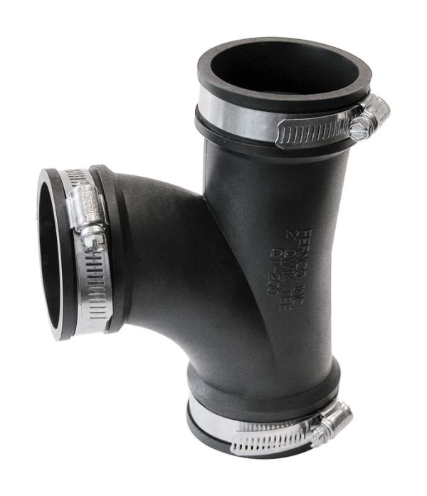 Fernco Schedule 40 2 in. Hub X 2 in. D Hub PVC Tee