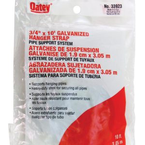 Oatey 10 ft. Galvanized Galvanized Hanger Strap