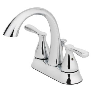 OakBrook Pacifica Chrome Two-Handle Bathroom Sink Faucet 4 in.