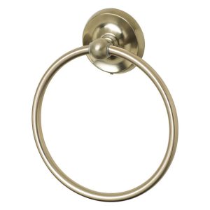 OakBrook Brushed Nickel Towel Ring Zinc