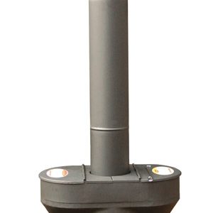 Q-Stoves Q-Flame 106000 BTU Wood Pellet Steel Modern Patio Heater 314 sq ft