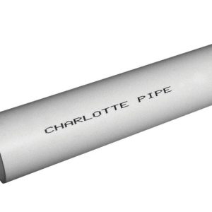 Charlotte Pipe Schedule 40 PVC Foam Core Pipe 4 in. D X 5 ft. L Plain End 0 psi