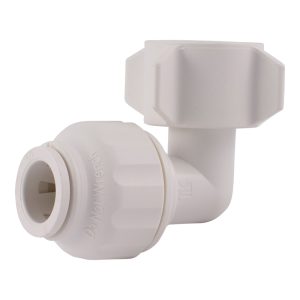 SharkBite Quick Connect Push to Connect 3/8 in. CTS X 1/2 in. D NPS 90 Degree Elbow