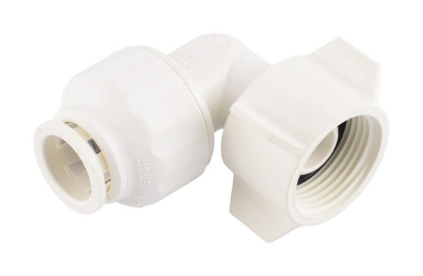 SharkBite Quick Connect Push to Connect 1/2 in. NPS X 3/8 in. D Female Swivel Elbow