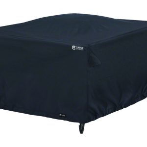 Classic Accessories 22 in. H X 42 in. W X 42 in. L Black Polyester Fire Pit Cover