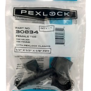 Smith-Cooper PEXLock 1/2 in. PEX X 1/8 in. D PEX PPSU Reducing Tee