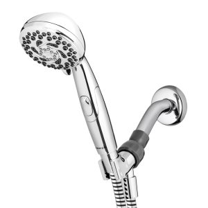 Waterpik PowerSpray+ Chrome 6 settings Handheld Showerhead 1.8 gpm