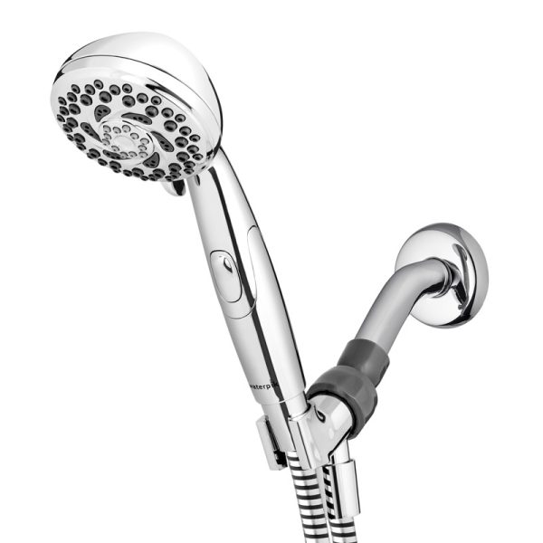 Waterpik PowerSpray+ Chrome 6 settings Handheld Showerhead 1.8 gpm
