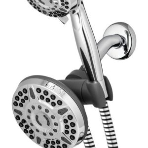 Waterpik PowerPulse Massge Chrome 6 settings Showerhead Combo 1.8 gpm