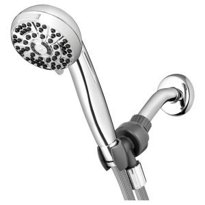 Waterpik PowerPulse+ Chrome Chrome Six settings Handheld Showerhead 1.8 gpm